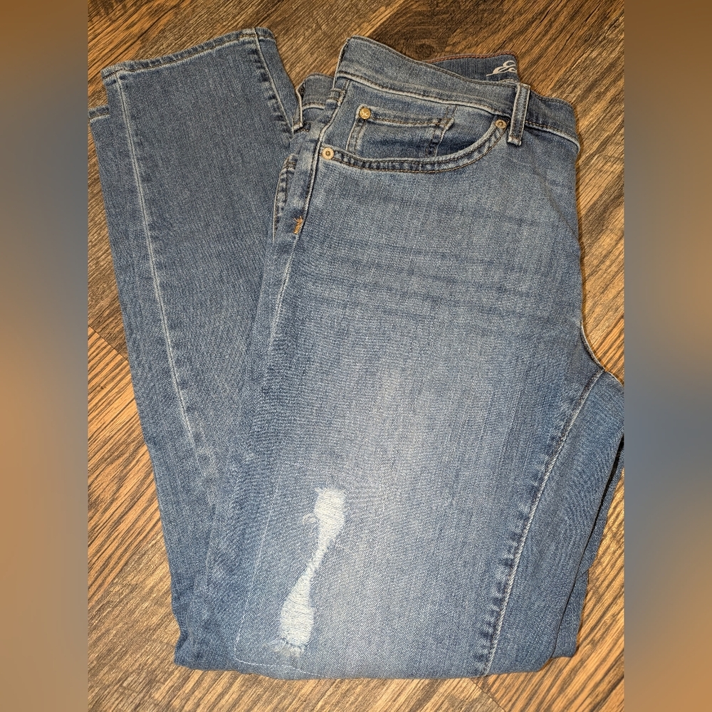 ❄️💙Eddie Bauer Women's Blue Boyfriend Jeans 👖